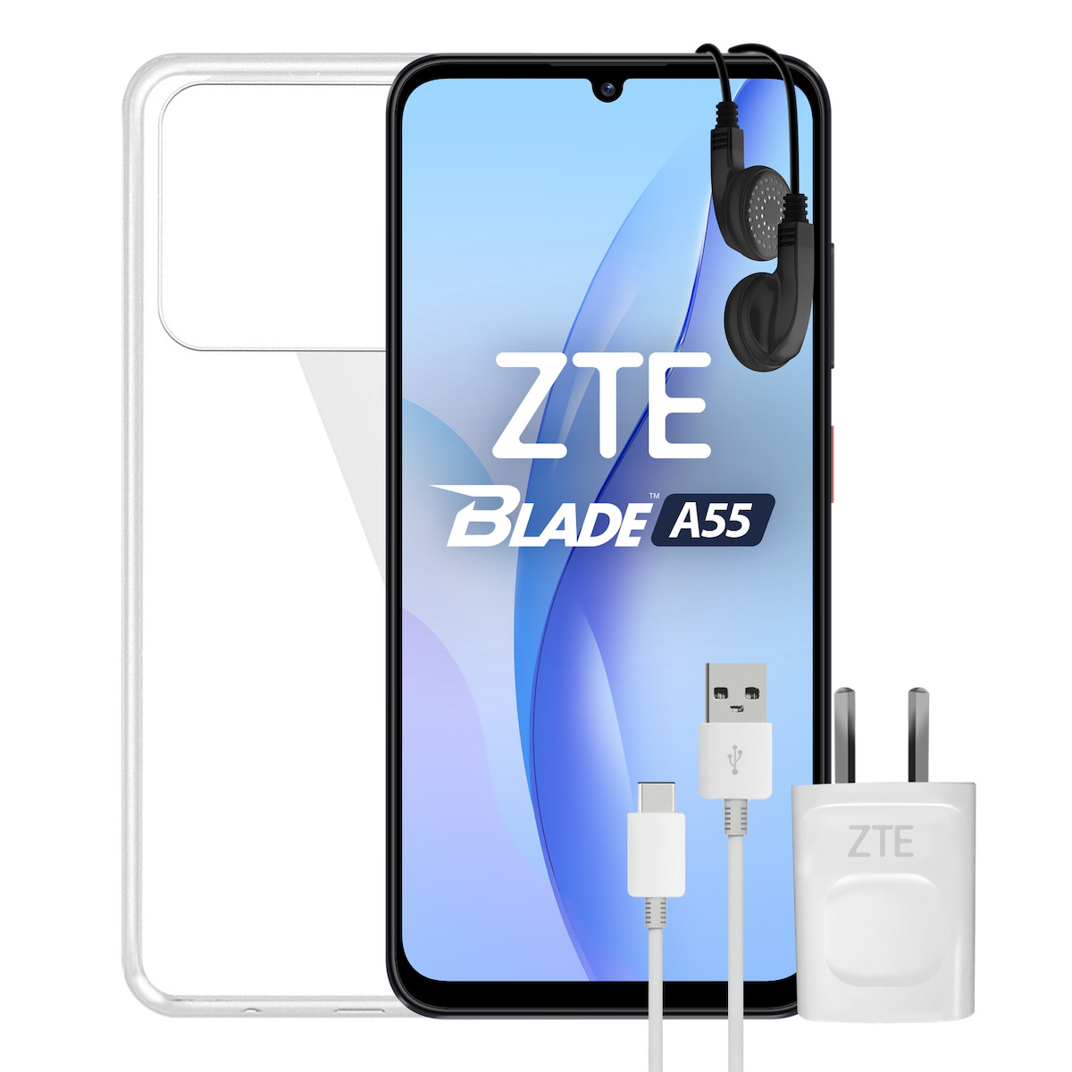 Celular ZTE Blade A55 128GB+4GB Black