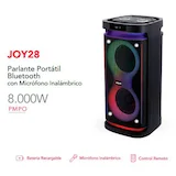 Parlante Inalámbrico Portátil RCA Con Micrófono Bluetooth Bateria Recargable JOY28 8000W