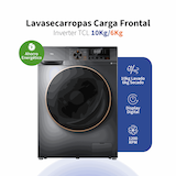 Lavasecarropas TCL Carga Frontal Inverter 10 Kg C2210 Gris