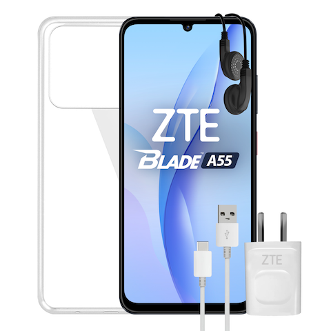 Celular ZTE Blade A55 128GB+4GB Black